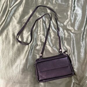 Elegant Black Leather Crossbody Bag